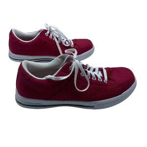 S Sport Skechers Men Size 8 Memory Foam Lace Up Athletic Red Sneakers